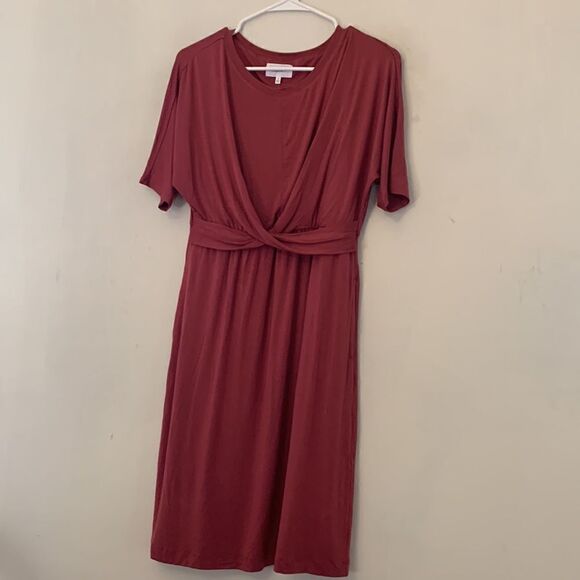 Soma honey rose tie waist short sleeve dress Size S NWT - Picture 2 of 8